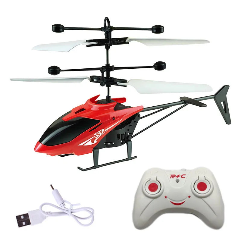 Rechargeable Mini RC Drone – Safe, Fall-Resistant Helicopter Toy for Kids