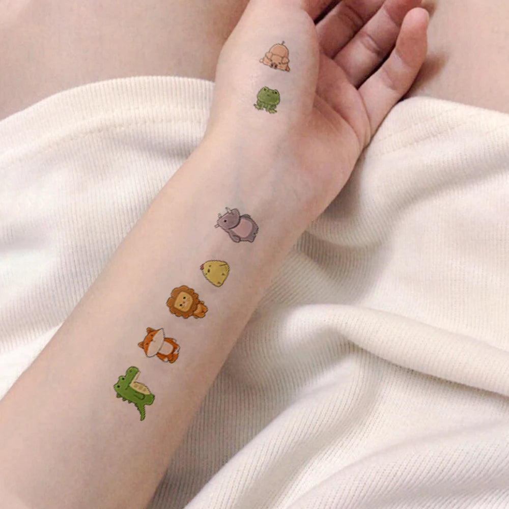 Colorful Mini Temporary Tattoo Stickers (30Pc)