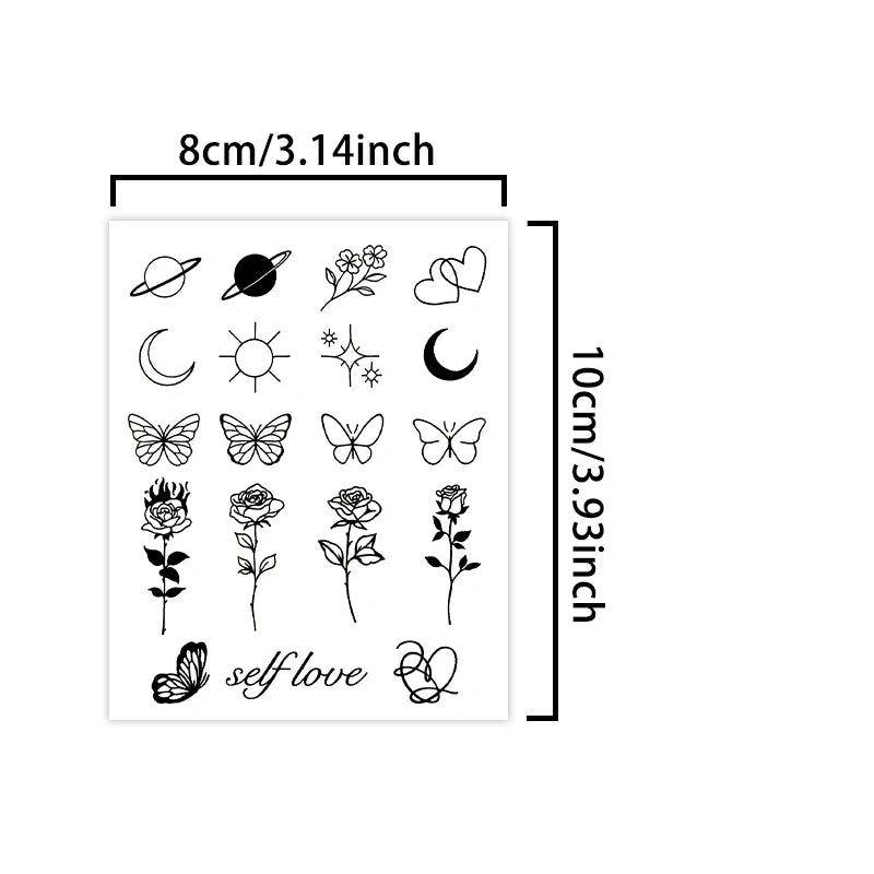Waterproof Temporary Tattoo Sticker (1Pc)