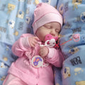 MRB 50CM Realistic Bebe Reborn Doll – LouLou Handmade Silicone & Vinyl Baby Doll for Girls