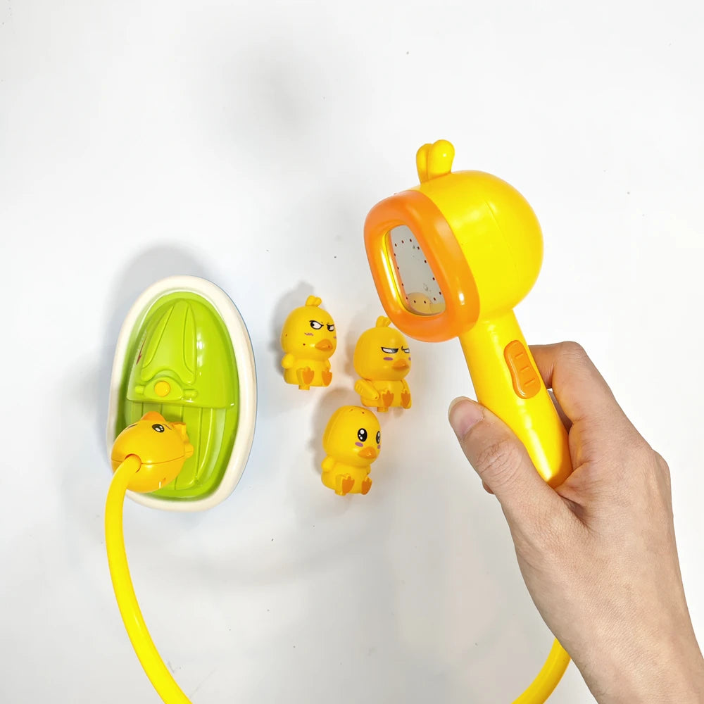 Baby Duck Flower Water Spray Bath Toy (1Pc)