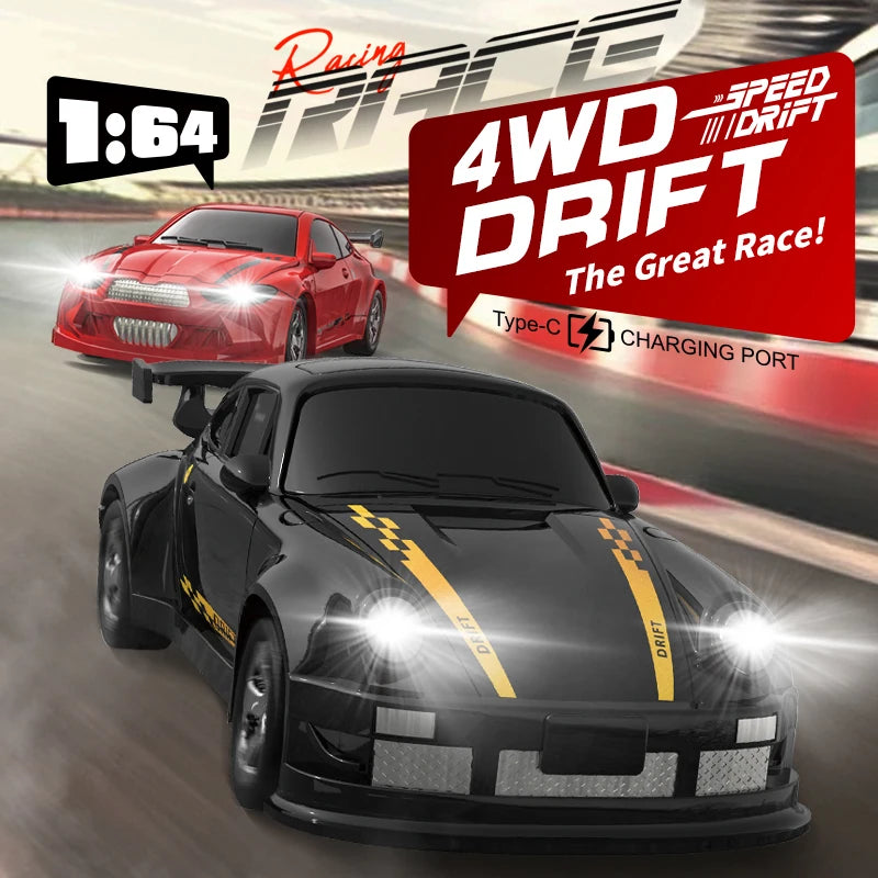 2026 KF20 1:64 Drift RC Car – Mini Four-Wheel Remote-Controlled Racing Car