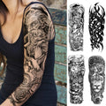 Dark Style Full Arm Temporary Tattoo Sticker (1Pc)