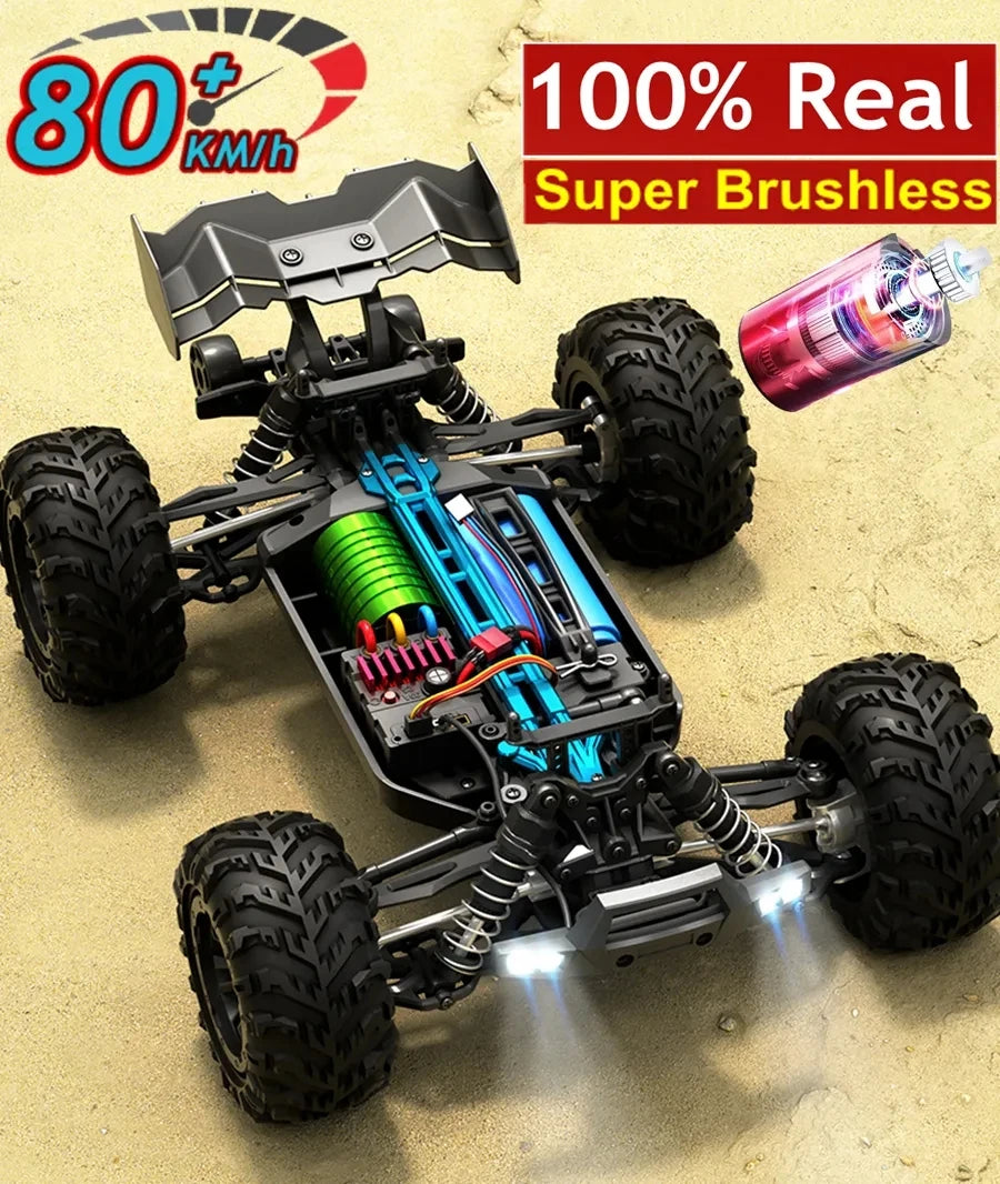 4WD 1:16 High-Speed RC Off-Road Drift Racing Truck – Brushless & Brushed Options