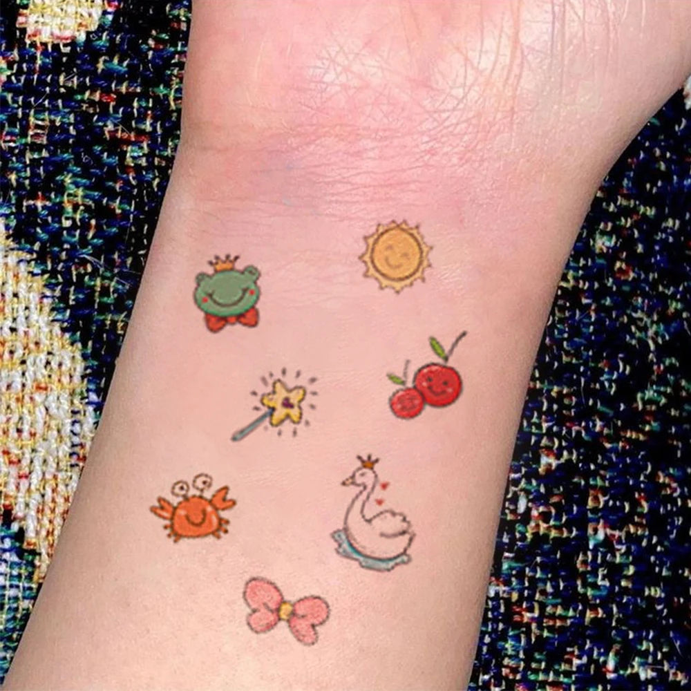 Colorful Mini Temporary Tattoo Stickers (30Pc)