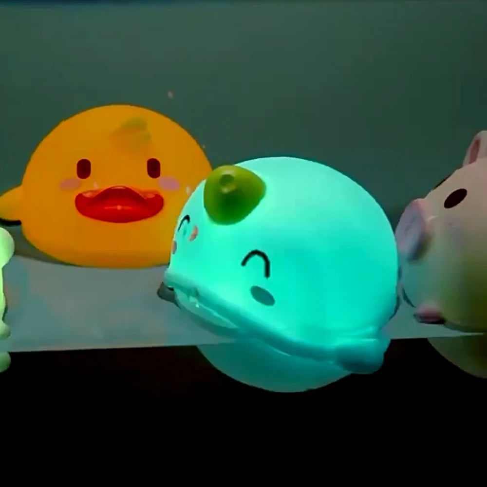 LED Light-Up Luminous Animal Bath Toy (1Pc)