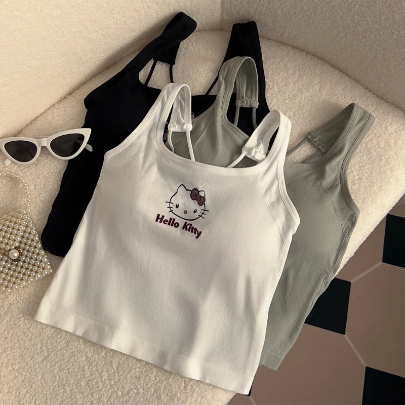 Hello Kitty Y2K Cropped Summer Top
