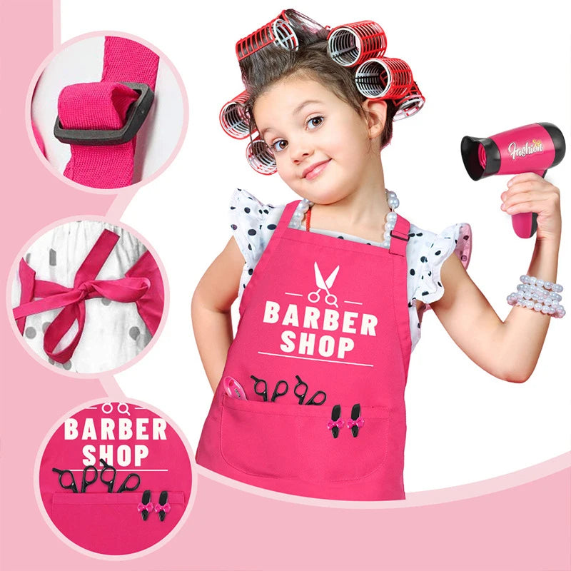 17pcs Girls Beauty Salon Set – Pretend Play Makeup Kit for Kids