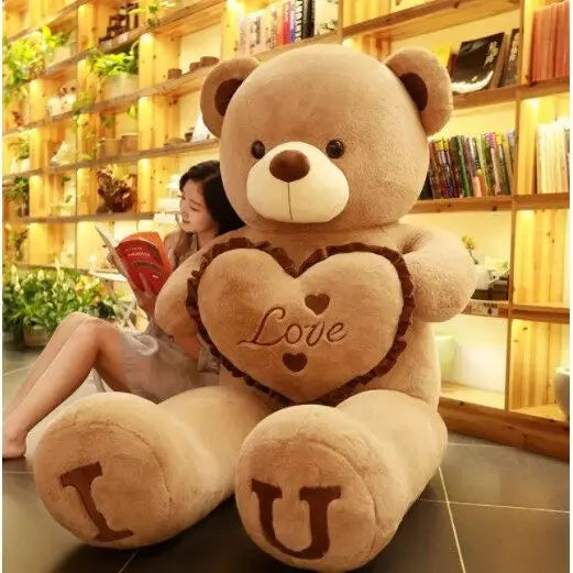 Giant "I LOVE YOU" Teddy Bear Plush