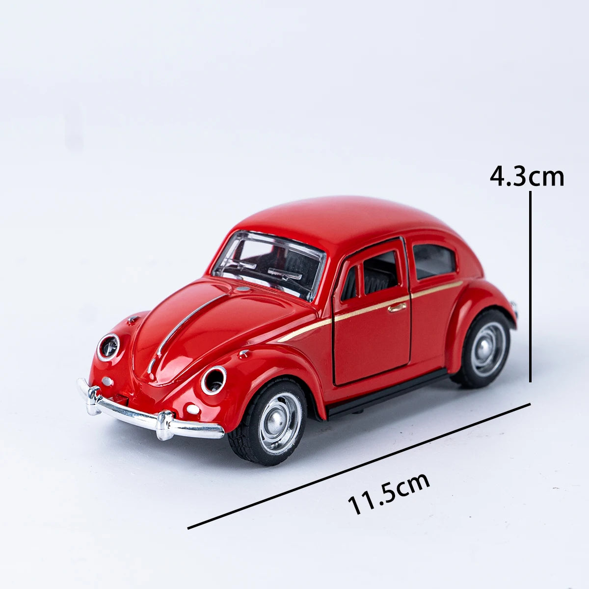 1:36 Classic Alloy Retro Beetle Car – Mini Double Door Collectible Vehicle