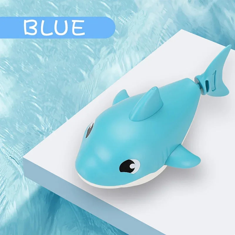Cartoon Shark Wind-Up Bath Toy (1Pc)