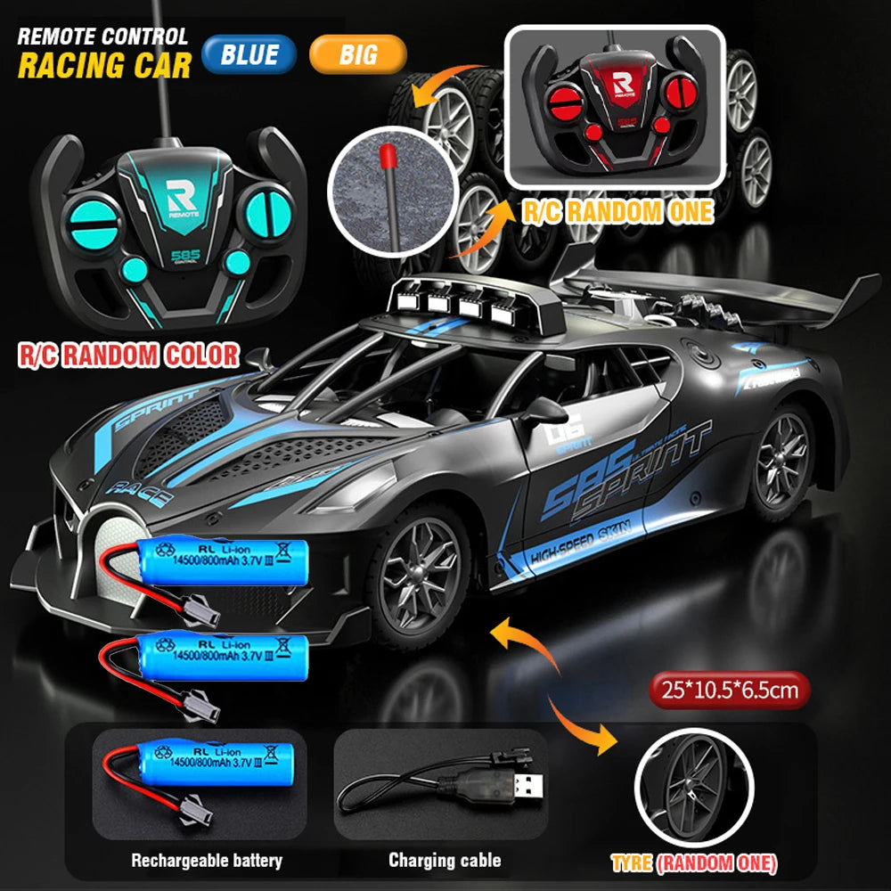 1/18 RC High-Speed Drift Sport Car – Remote Control Racing Vehicle