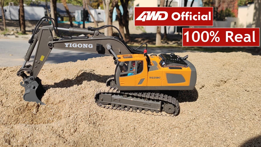 4WD Remote Control Excavator & Dump Truck – Alloy Construction RC Vehicle