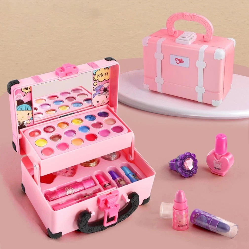 Children Makeup Cosmetics Pretend Playing Box – Princess Make Up Girl Toy Play Set