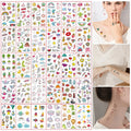 Colorful Mini Temporary Tattoo Stickers (30Pc)