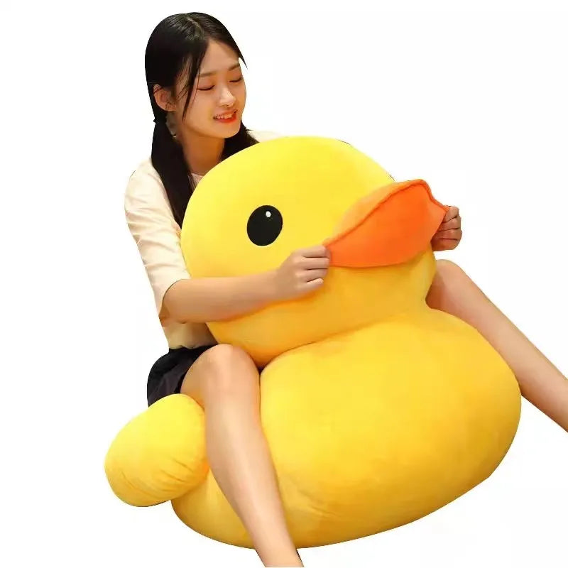 Kawaii Big Yellow Duck Mini Plush Doll – Cute Soft Stuffed Animal Toy for Kids