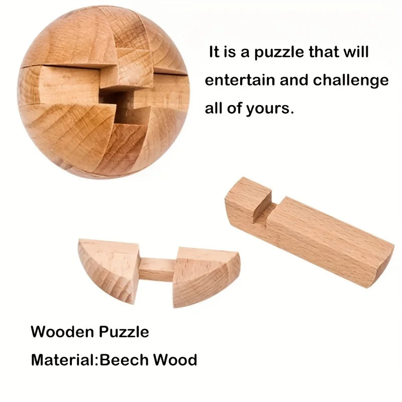 Wooden Kongming Lock