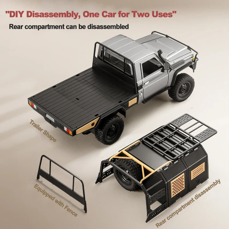 MN82S 1/12 Full-Scale RC Crawler – 4WD Remote Control Off-Road Pickup Truck