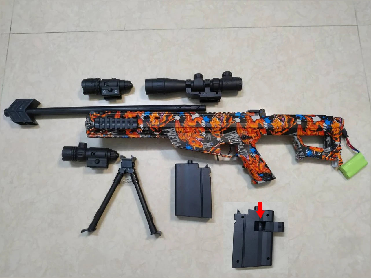 Sniper Toy Gun Can Fire 7-8mm Hydrogel Bullets