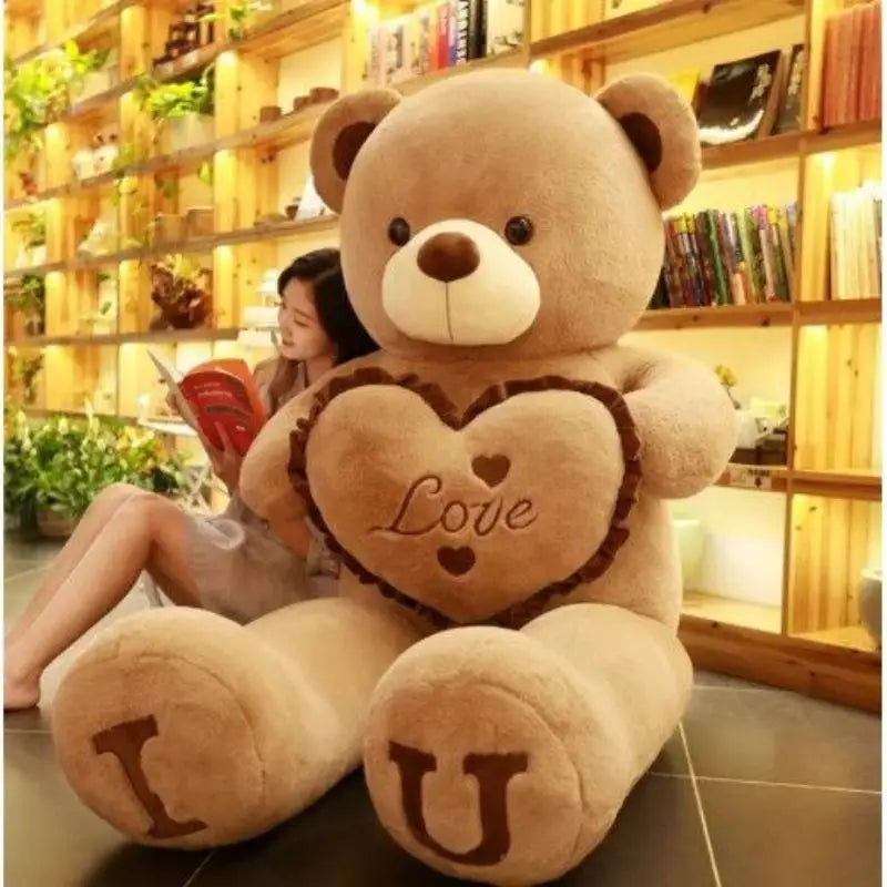 Giant "I LOVE YOU" Teddy Bear Plush