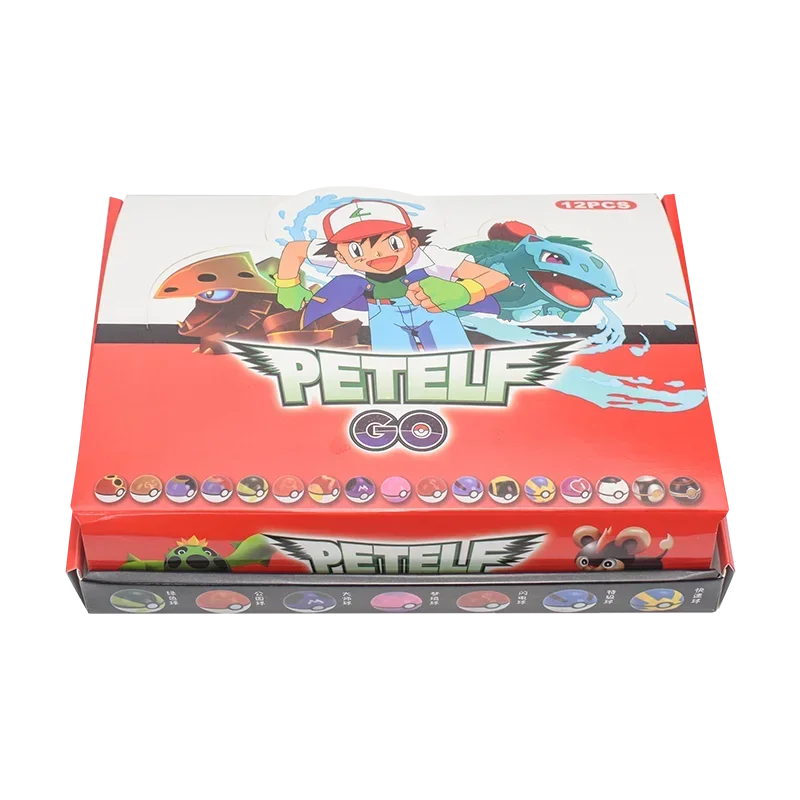 12-Piece Pokémon PVC Figure Set – Pikachu, Charmander & Pokéball Toys