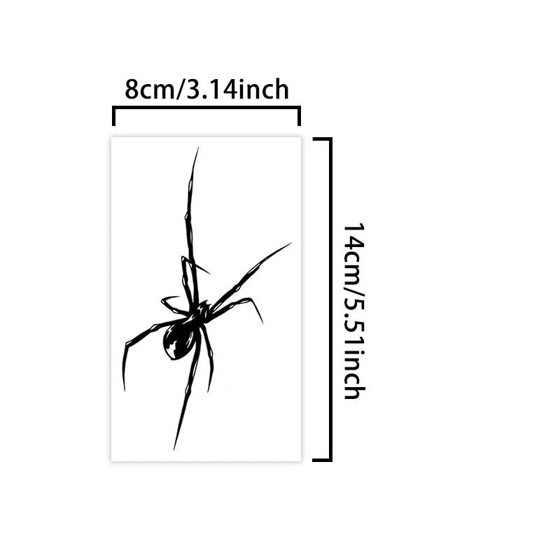 Spider Temporary Tattoo Sticker (1Pc)
