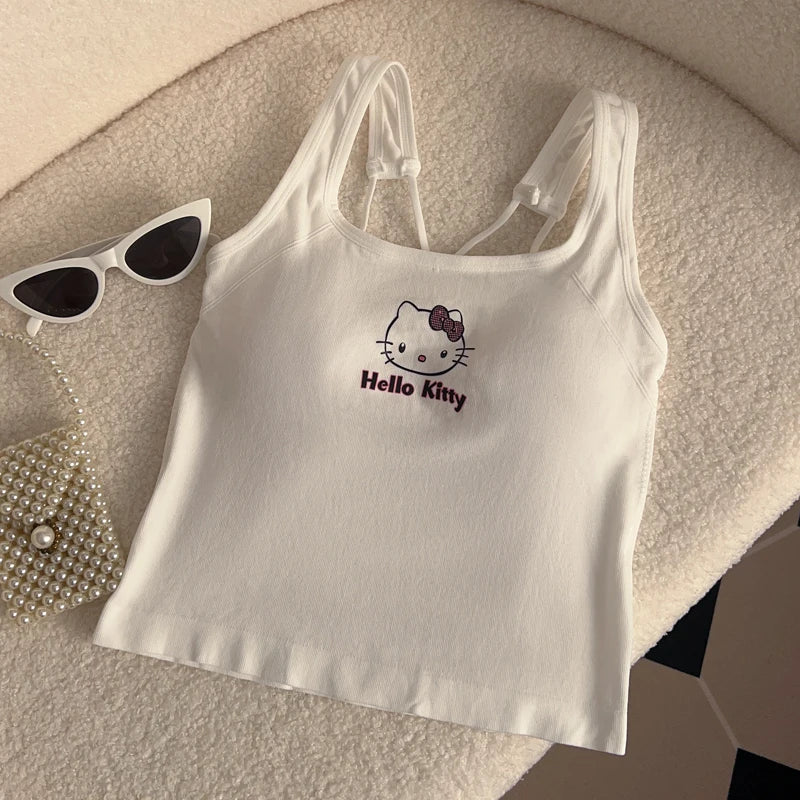 Hello Kitty Y2K Cropped Summer Top