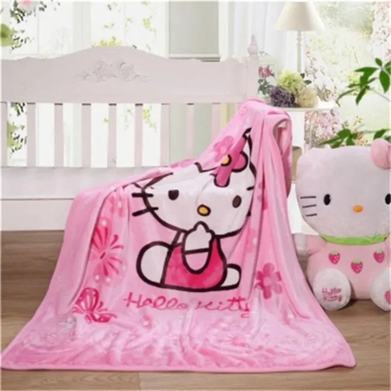 Hello Kitty Plush Flannel Blanket